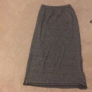 Paradox Heather Gray Midi Skirt
